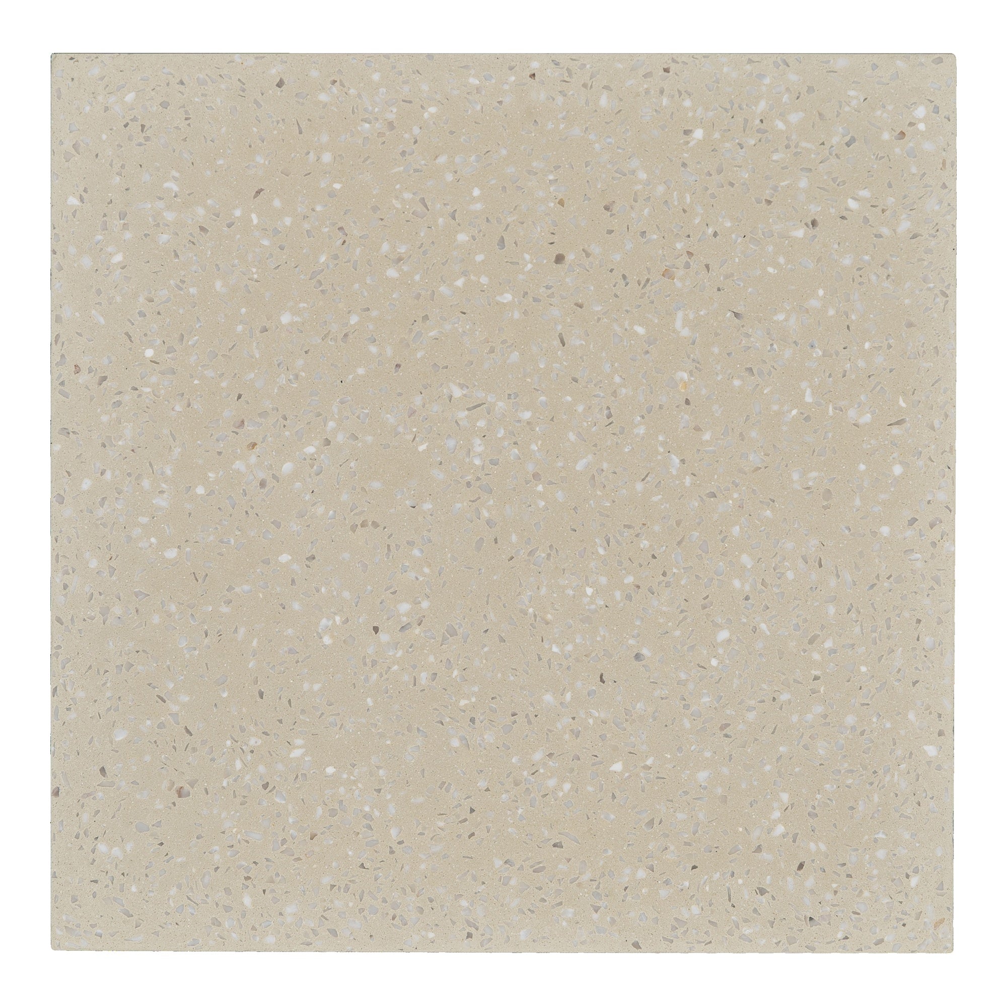Plain Terrazzo 20x20x1.6 Encaustic Tile with Chips, Stone