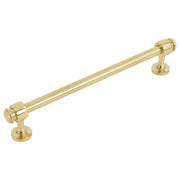 Scott Round 8 Inch Cupboard Handle, Polished Brass