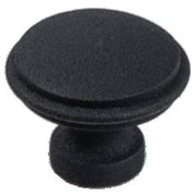 32mm Large Cupboard Knob Bevelled Edge, Matte Black