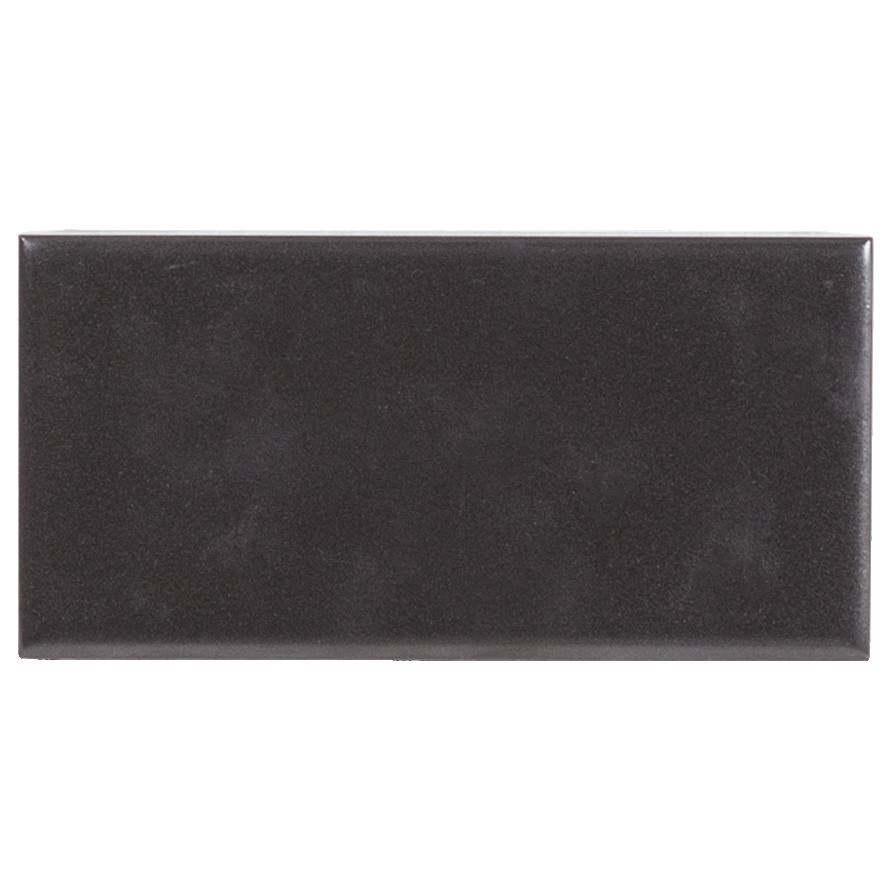 English Hearth Tile Basalt Black (Matte Black) 6 x 3" 152 x 76mm