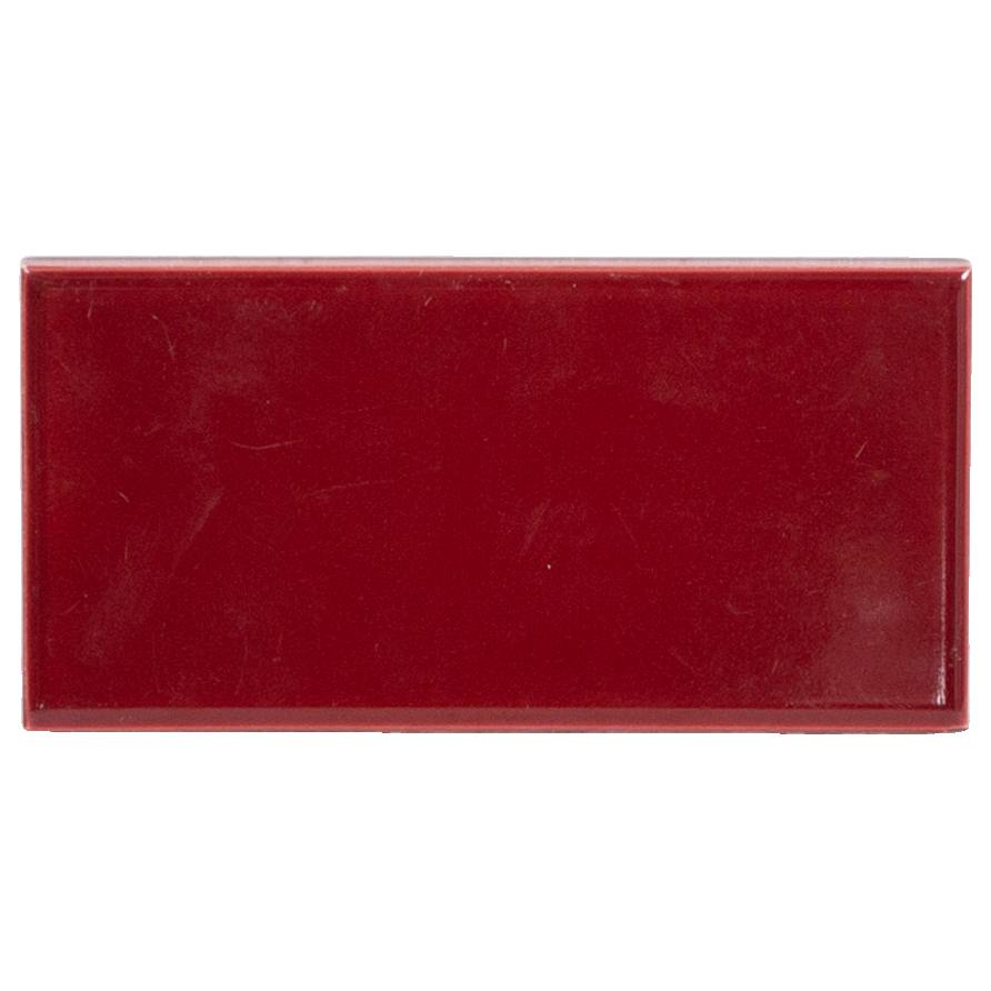 English Hearth Tile Burgundy 6 x 3" 152 x 76mm