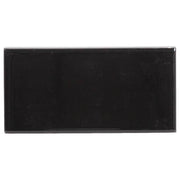 English Hearth Tile Gloss Black 6 x 3" 152 x 76mm