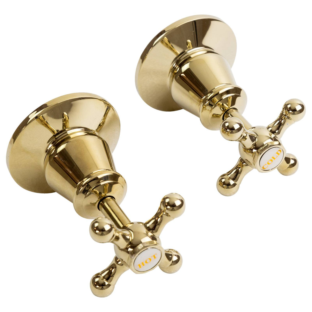 Noosa Wall Stops Pair, Gold PVD