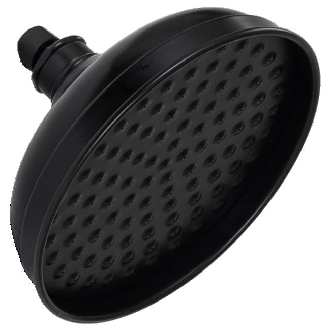 Albany 200mm Bush Shower Head Only, Black