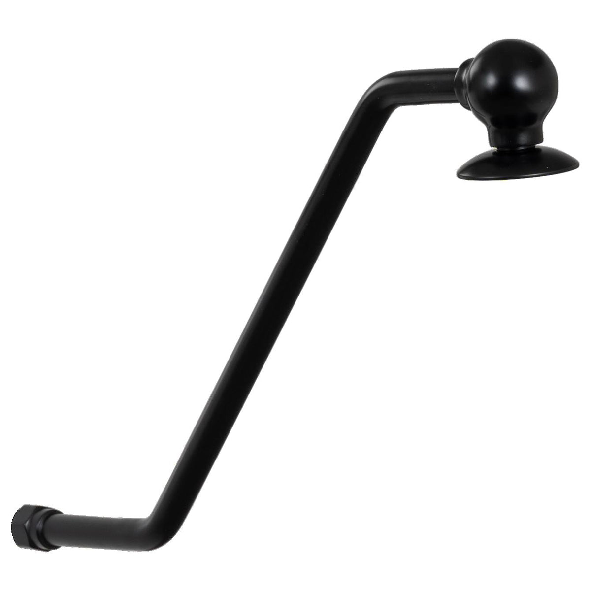 Upswept 450mm Shower Arm, Black