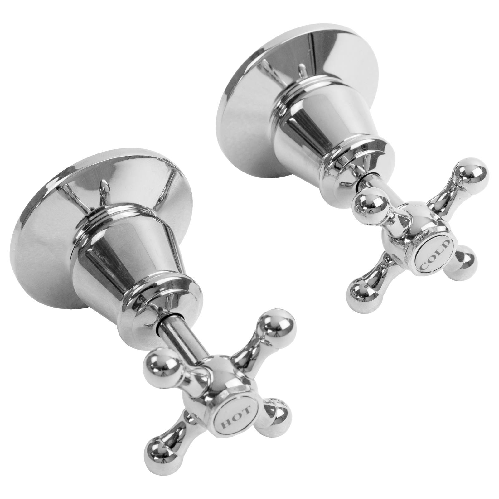 Noosa Wall Stops Pair, Chrome