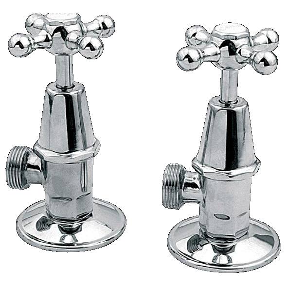Noosa Washing Machine Cocks Pair, Chrome