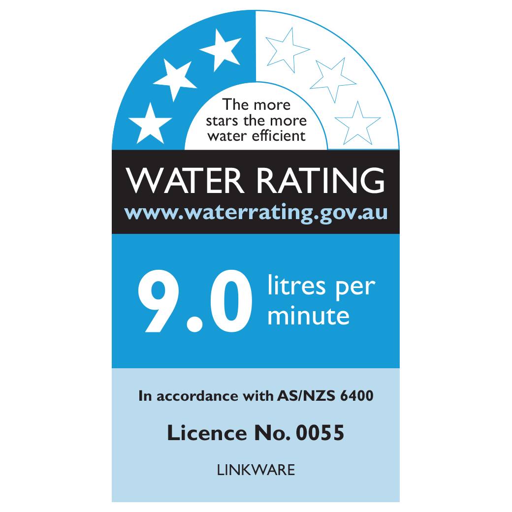 Noosa Shower Rose & Arm, Chrome