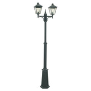 London 2 Light Black Lamp Post