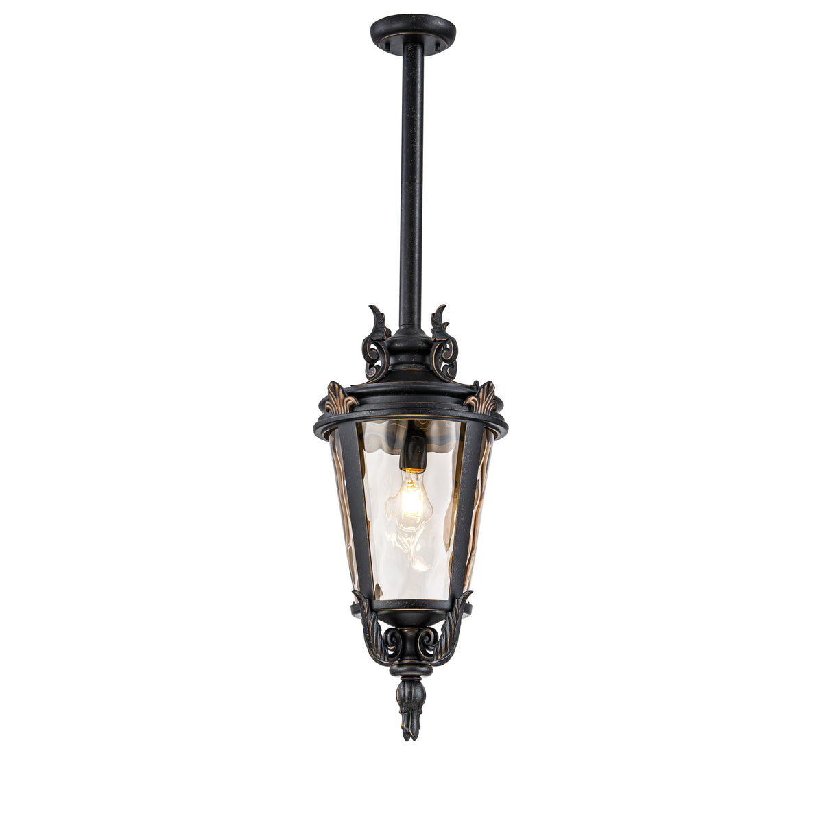 Albany Medium Outdoor Rod Pendant Light, Antique Bronze