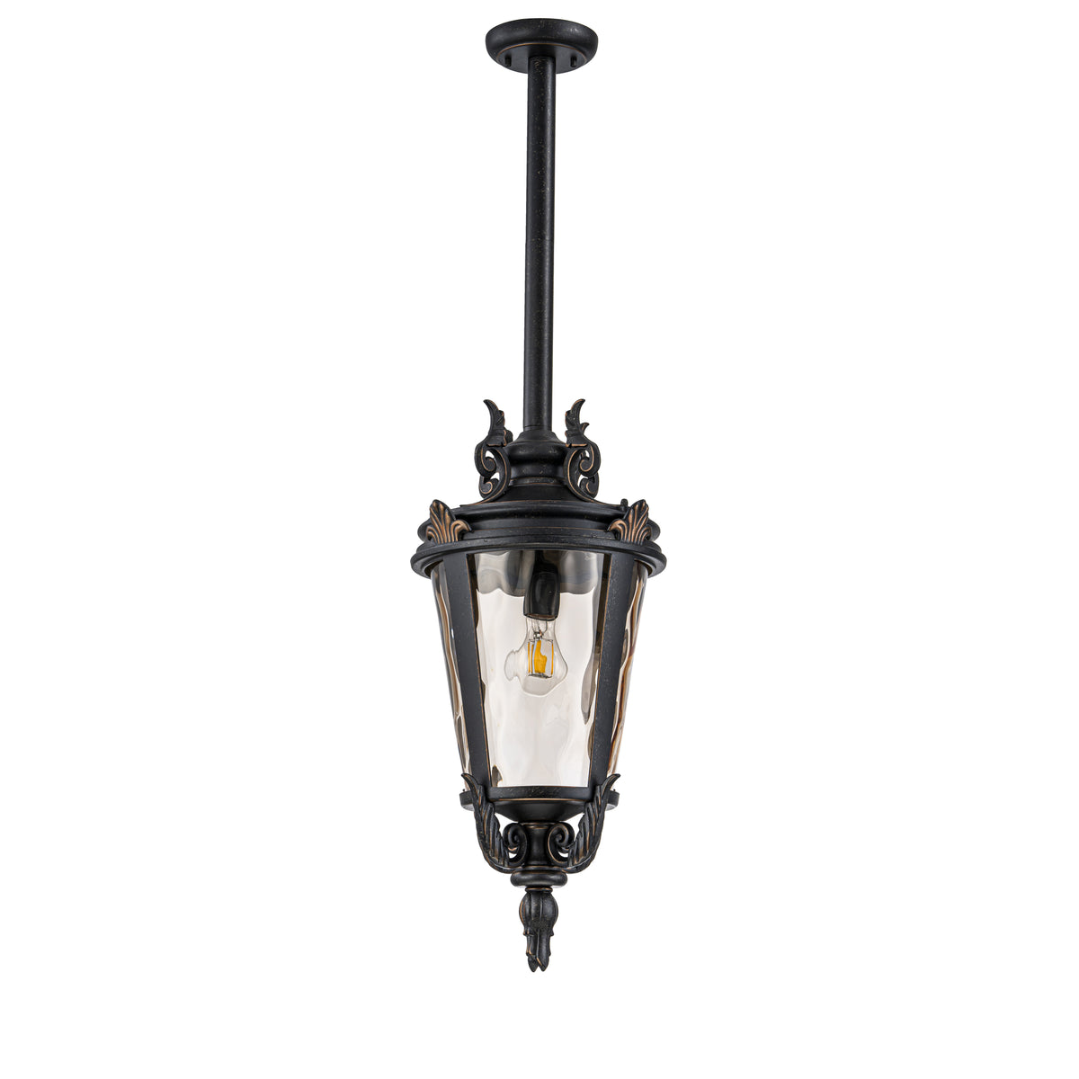 Albany Medium Outdoor Rod Pendant Light, Antique Bronze