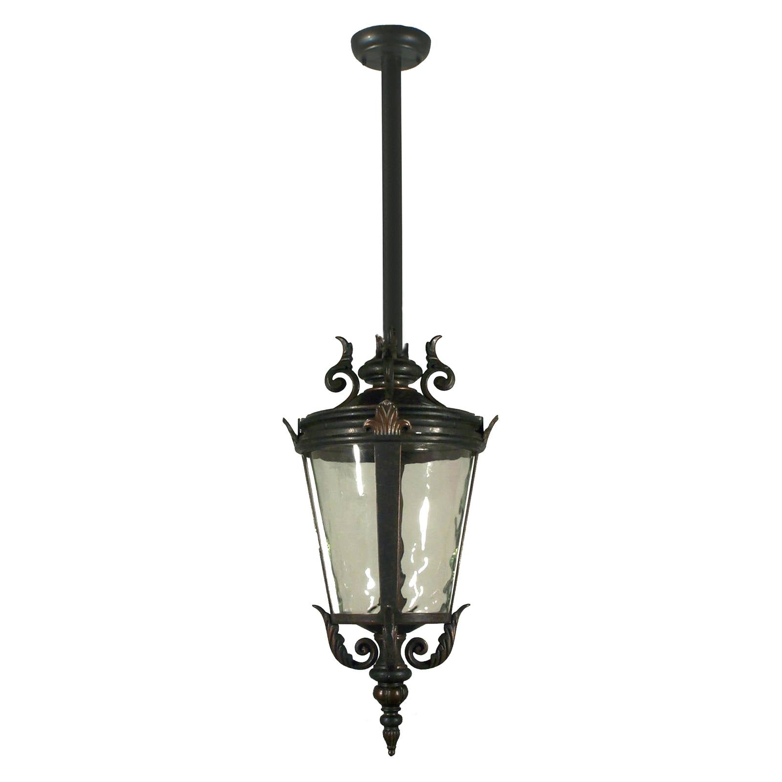 Albany Medium Outdoor Rod Pendant Light, Antique Bronze