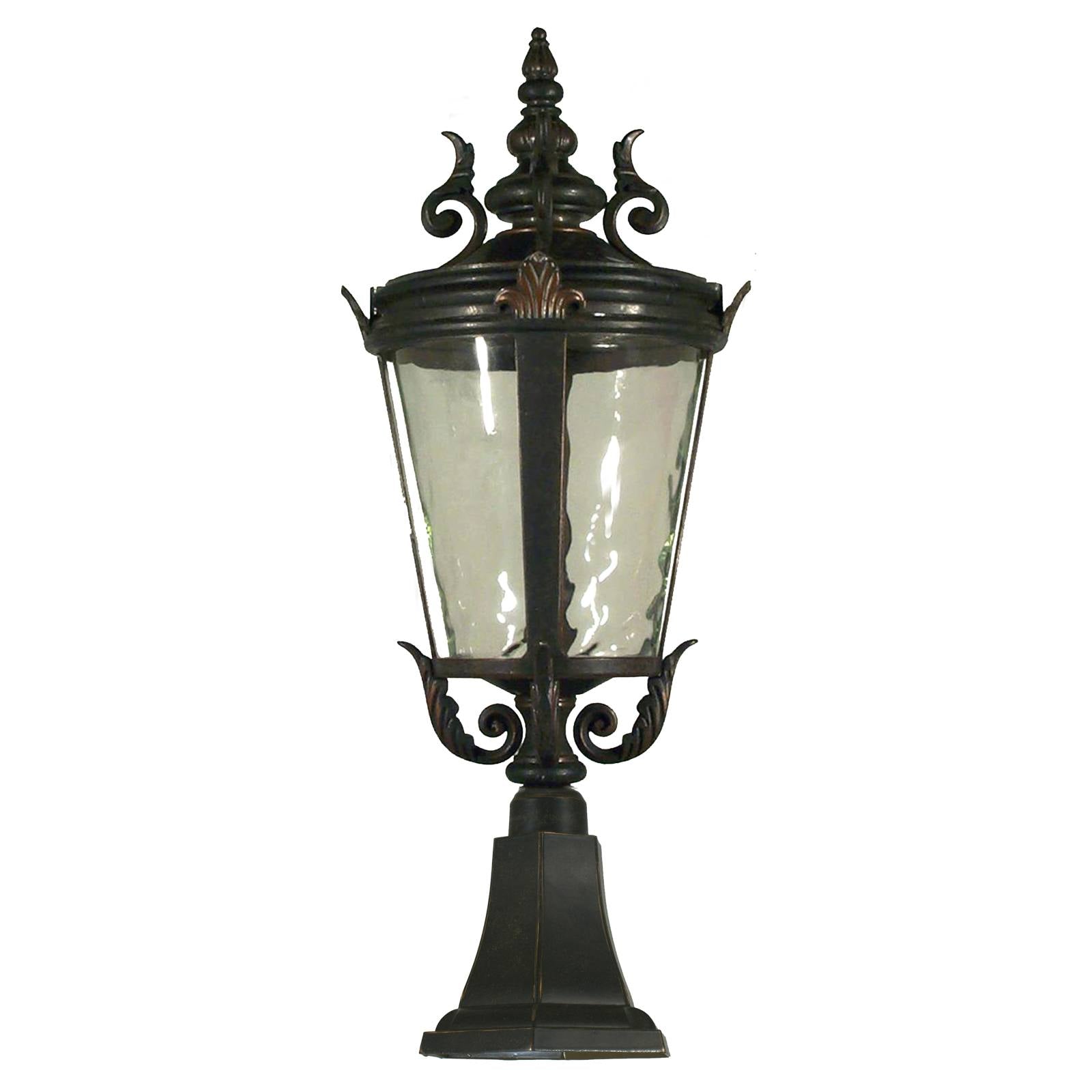 Albany Medium Outdoor Pillar Mount, Antique Bronze