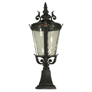 Albany Medium Outdoor Pillar Mount, Antique Bronze