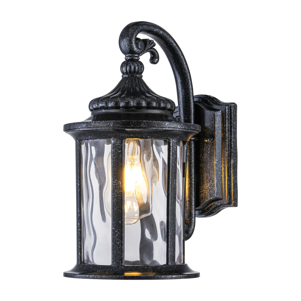 Argyle Outdoor Wall Light, Antique Black