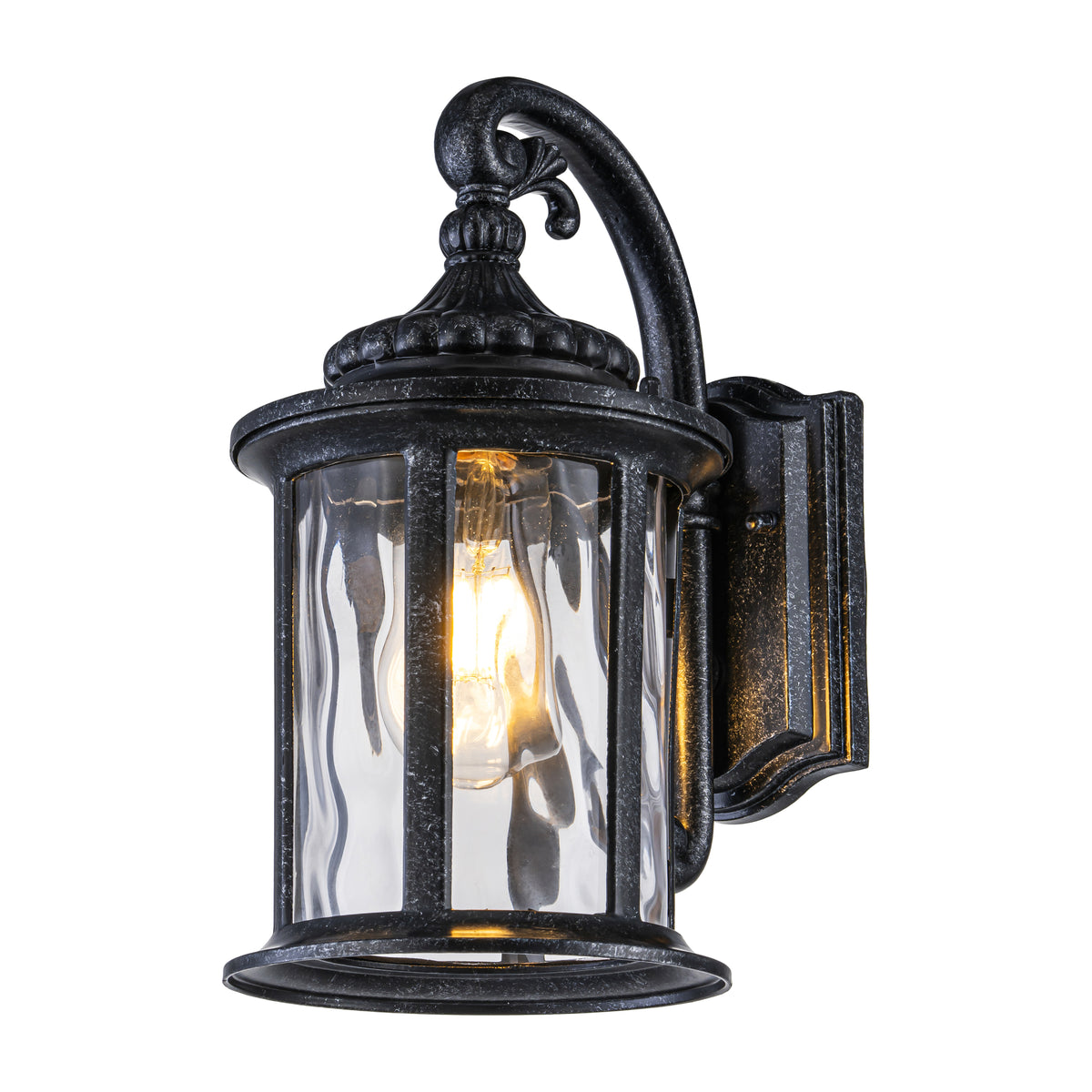 Argyle Outdoor Wall Light, Antique Black