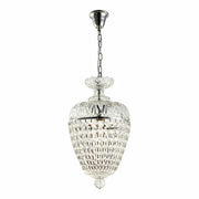 Chopin Crystal Glass Crystal Glass Chandelier, Clear Chrome