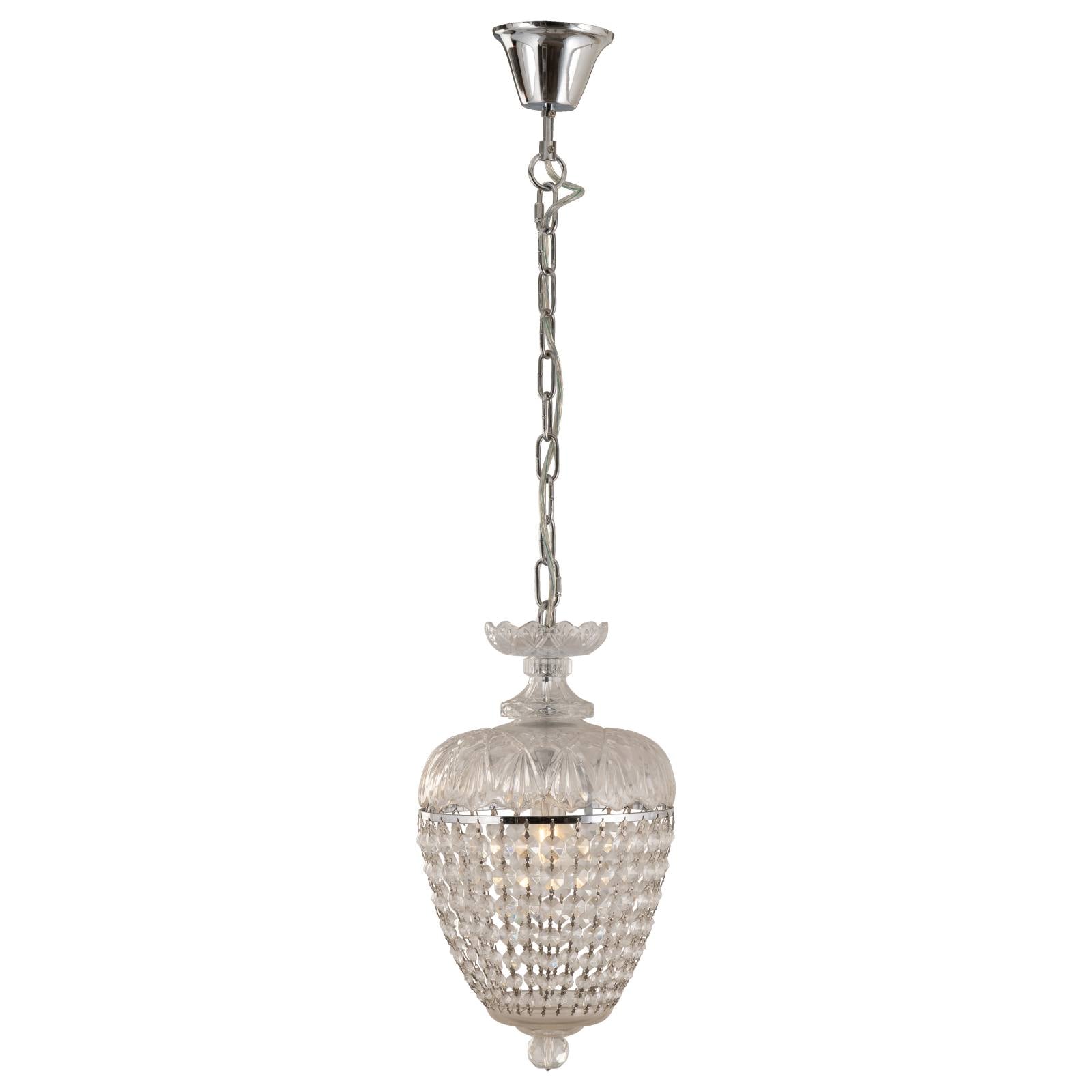 Chopin Crystal Glass Crystal Glass Chandelier, Clear Chrome