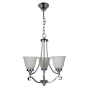 Dallas 3 Light 3 Arm Pendant, Chrome