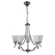 Dallas 5 Light 5 Arm Pendant, Chrome