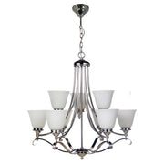 Dallas 9 Light Pendant, Chrome