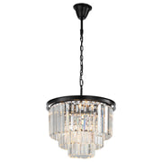 Odeon Large 51cm 6 Light Crystal Glass Chandelier, Bronze