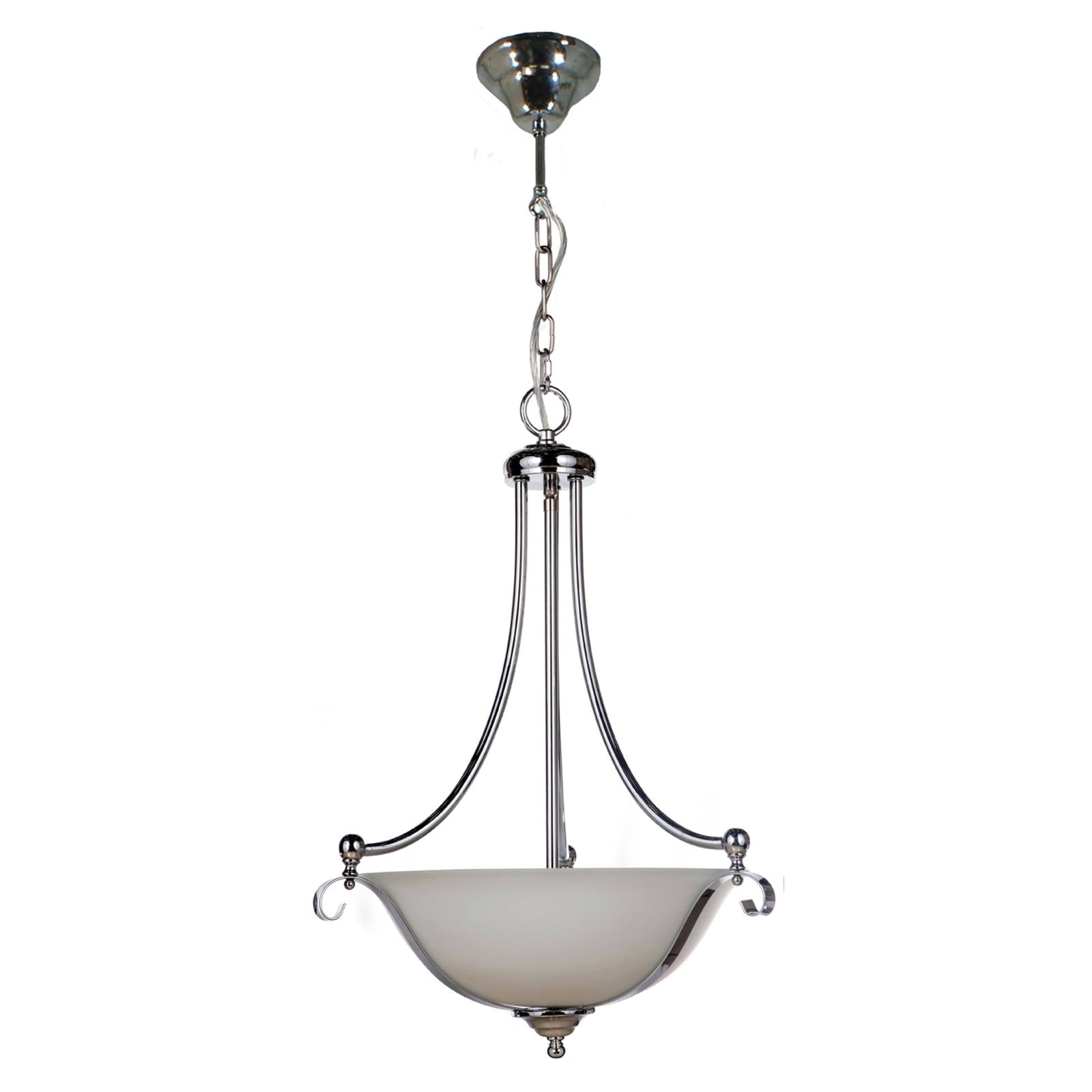 Dallas 3 Light Single Pendant, Chrome