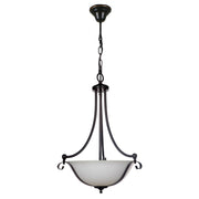 Dallas 3 Light Single Pendant, Bronze