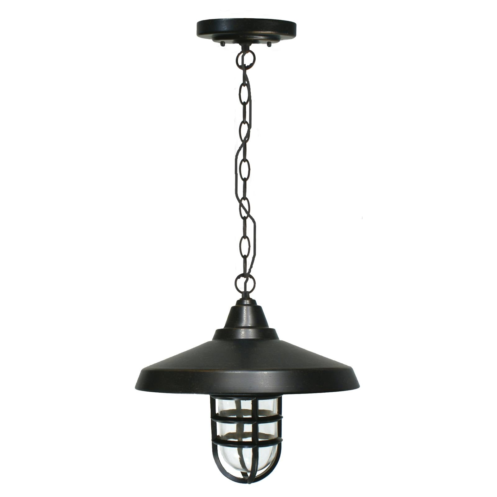 Deckhouse Interior Chain Pendant Light, Antique Bronze