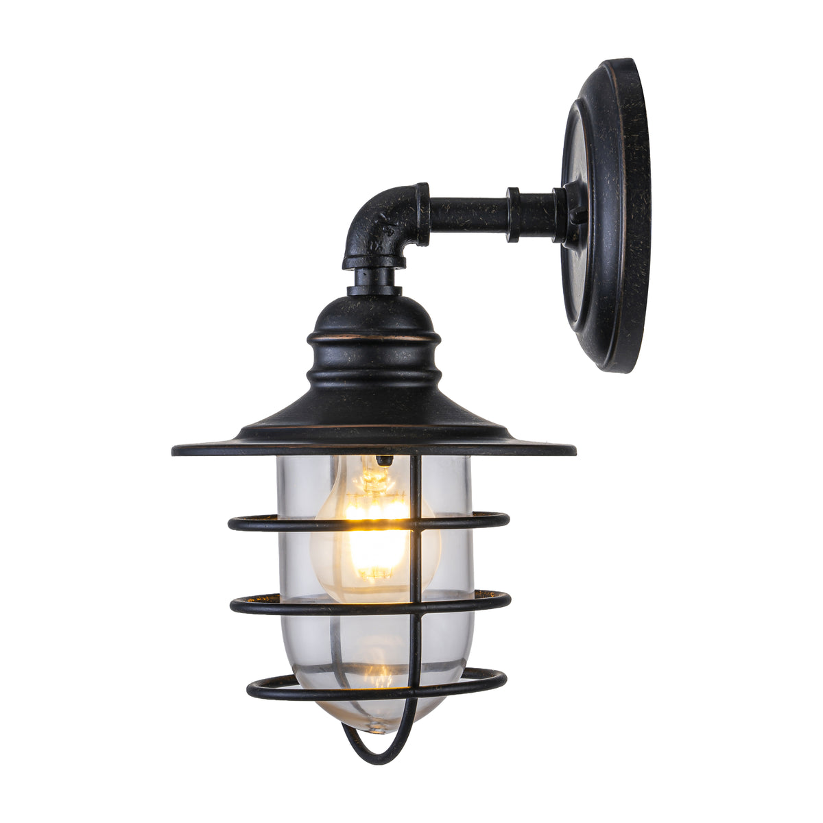 Dockyard Outdoor Wall Light, Antique Bronze