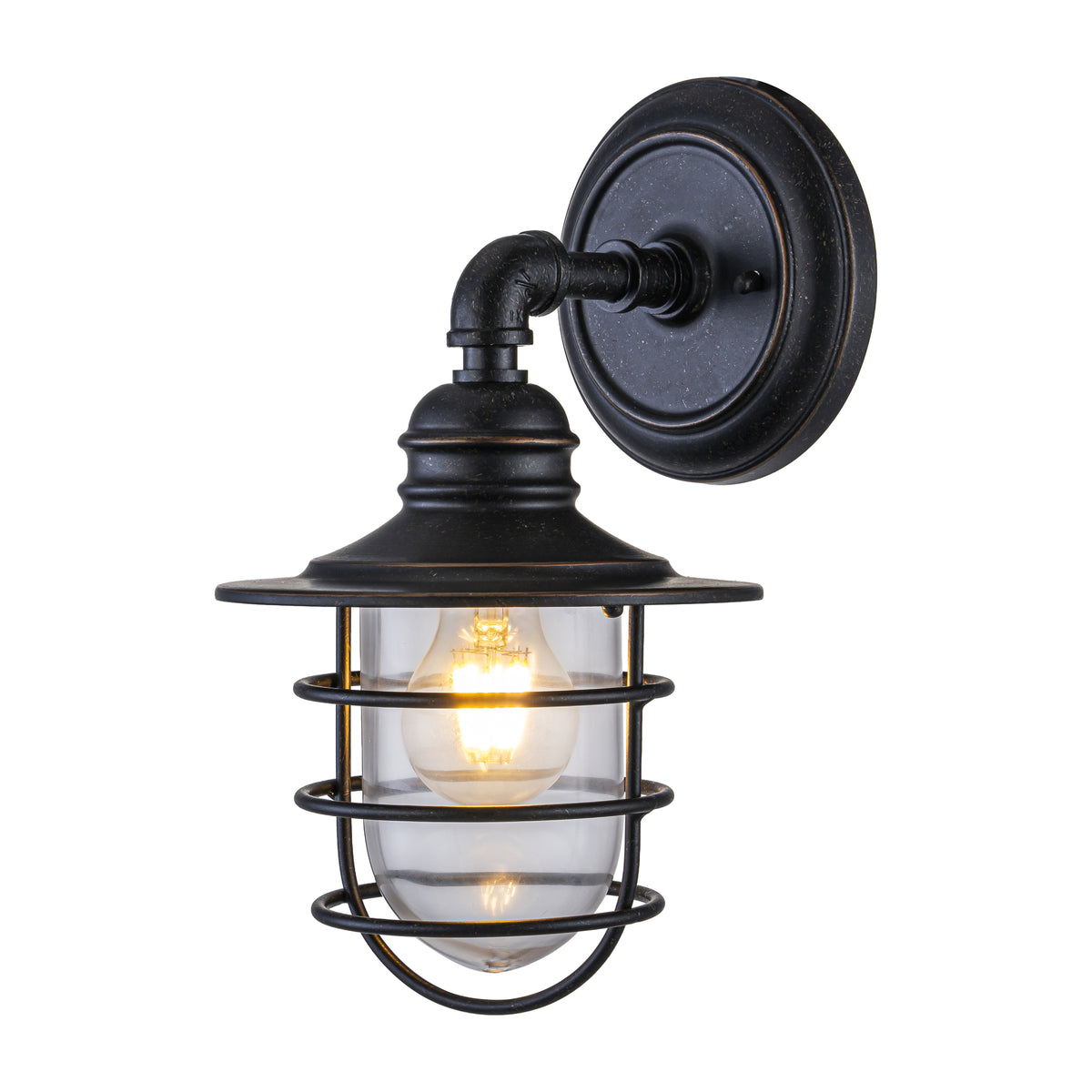 Dockyard Outdoor Wall Light, Antique Bronze