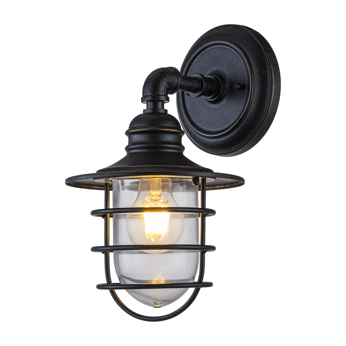 Dockyard Outdoor Wall Light, Antique Bronze
