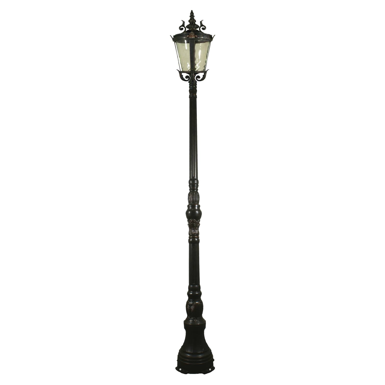 Albany Medium Domain Outdoor Garden Post Light, Antique Bronze
