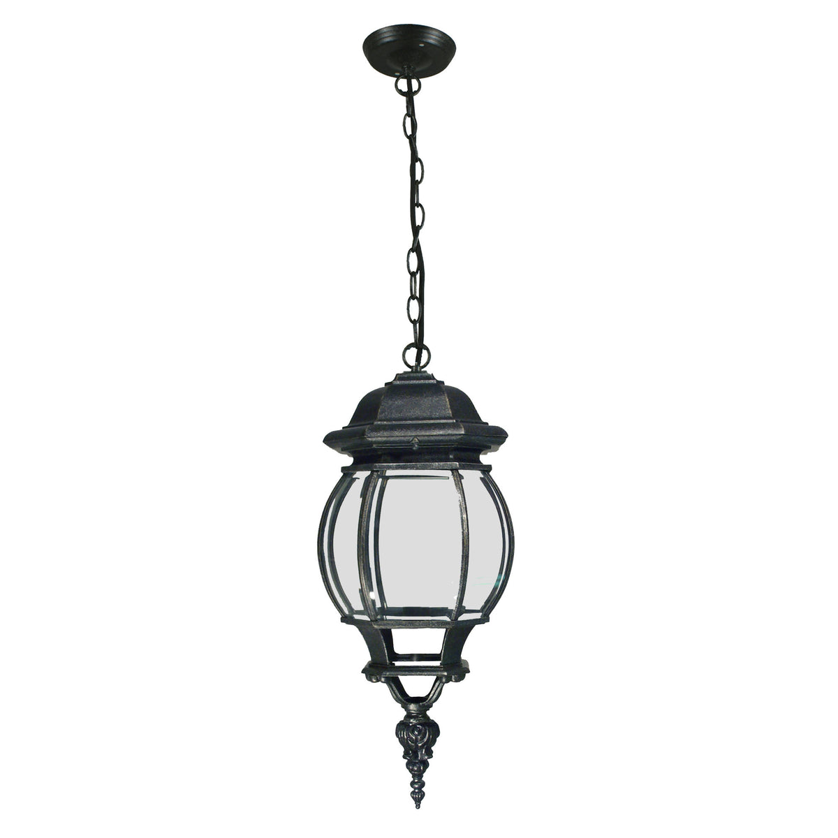 Flinders Large Interior Chain Pendant Light, Antique Black
