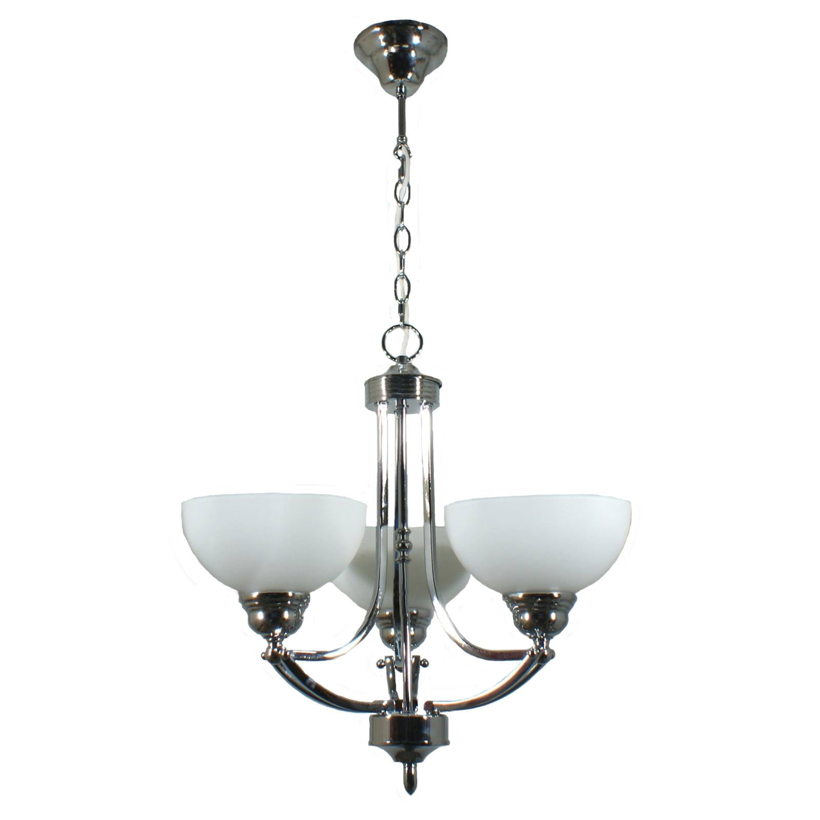 Houston 3 Light 3 Arm Pendant, Chrome