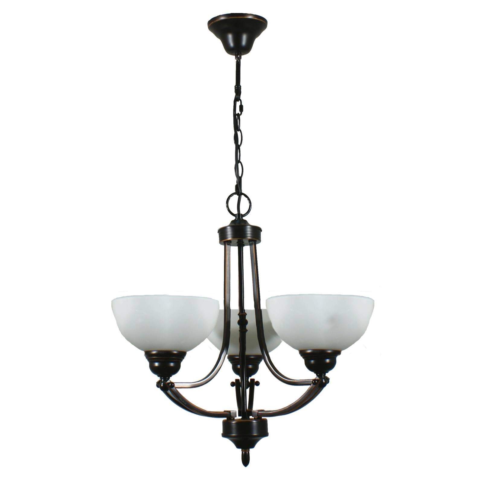 Houston 3 Light 3 Arm Pendant, Bronze