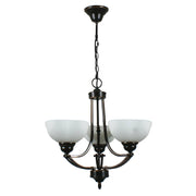 Houston 3 Light 3 Arm Pendant, Bronze