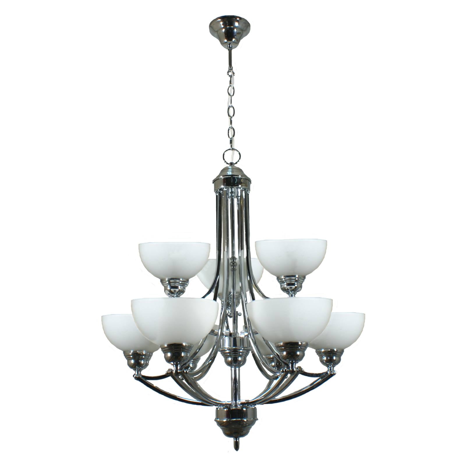 Houston 9 Light Pendant, Chrome