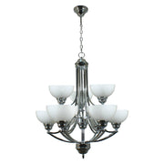 Houston 9 Light Pendant, Chrome