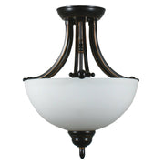 Houston 2 Light Semi Flush, Bronze