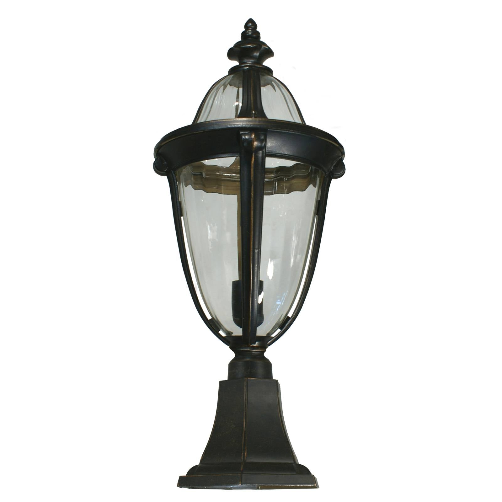 Mayfair Outdoor Pillar Mount, Antique Bronze