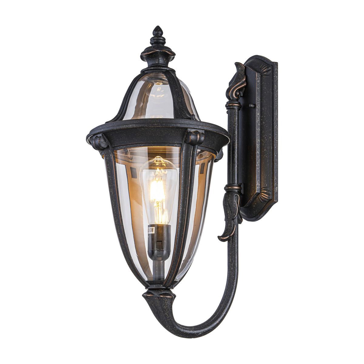 Mayfair Outdoor Wall Light, Antique Bronze