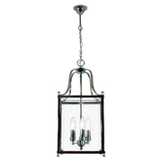 Michigan Medium 3 Light Lantern, Chrome