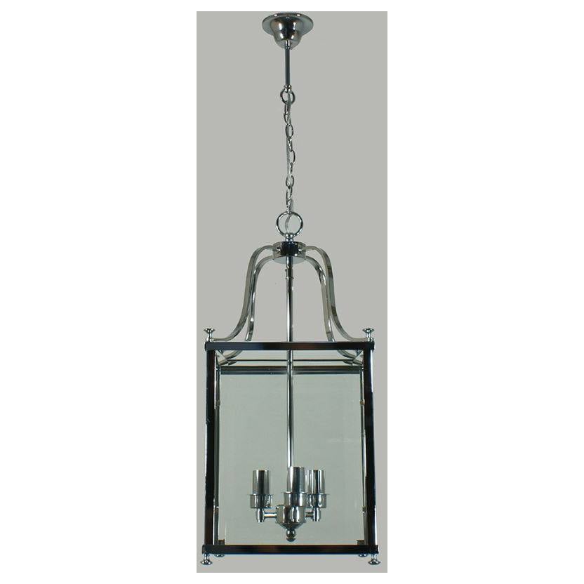 Michigan Medium 3 Light Lantern, Chrome