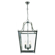 Montana Medium 4 Light Lantern, Chrome