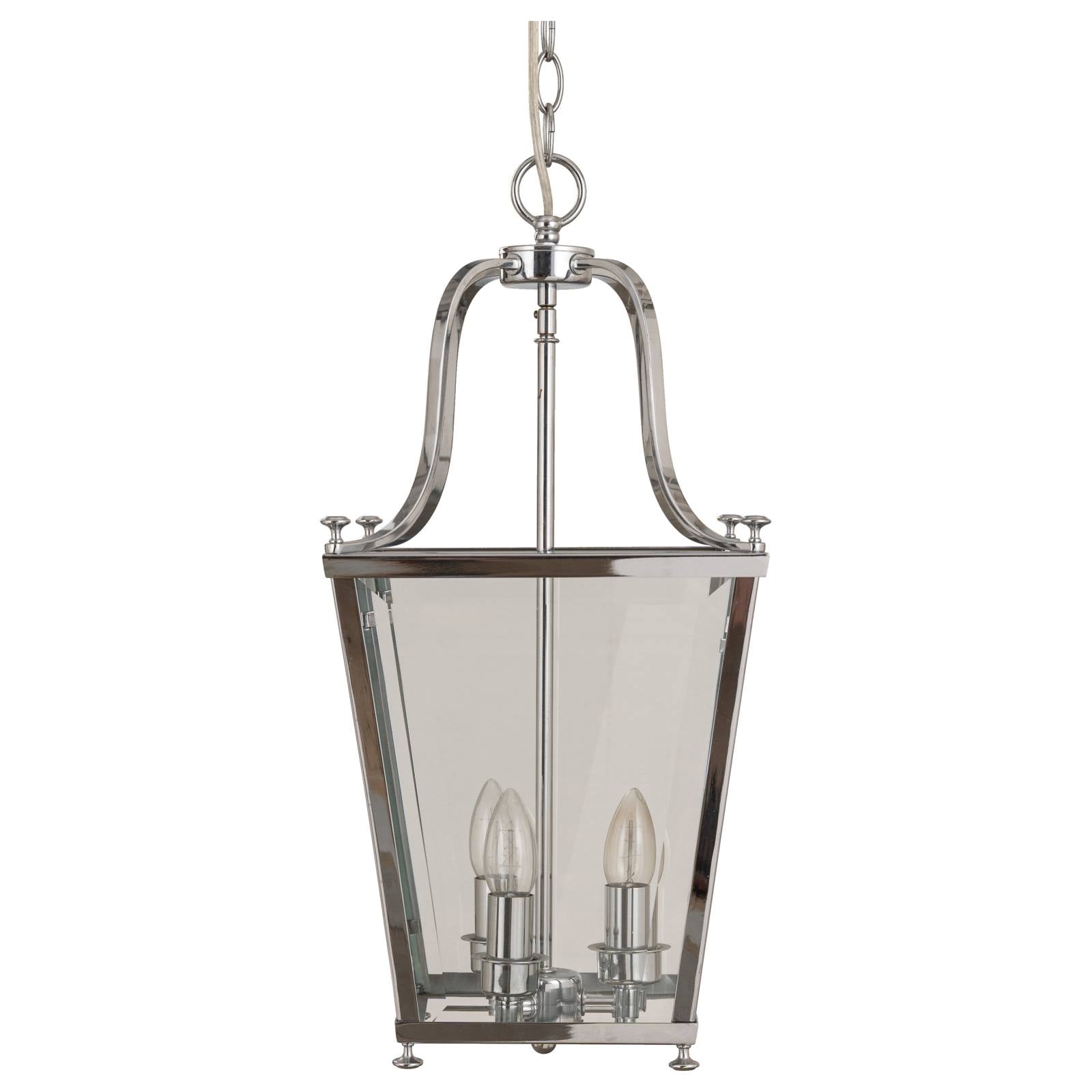 Montana Small 3 Light Lantern, Chrome