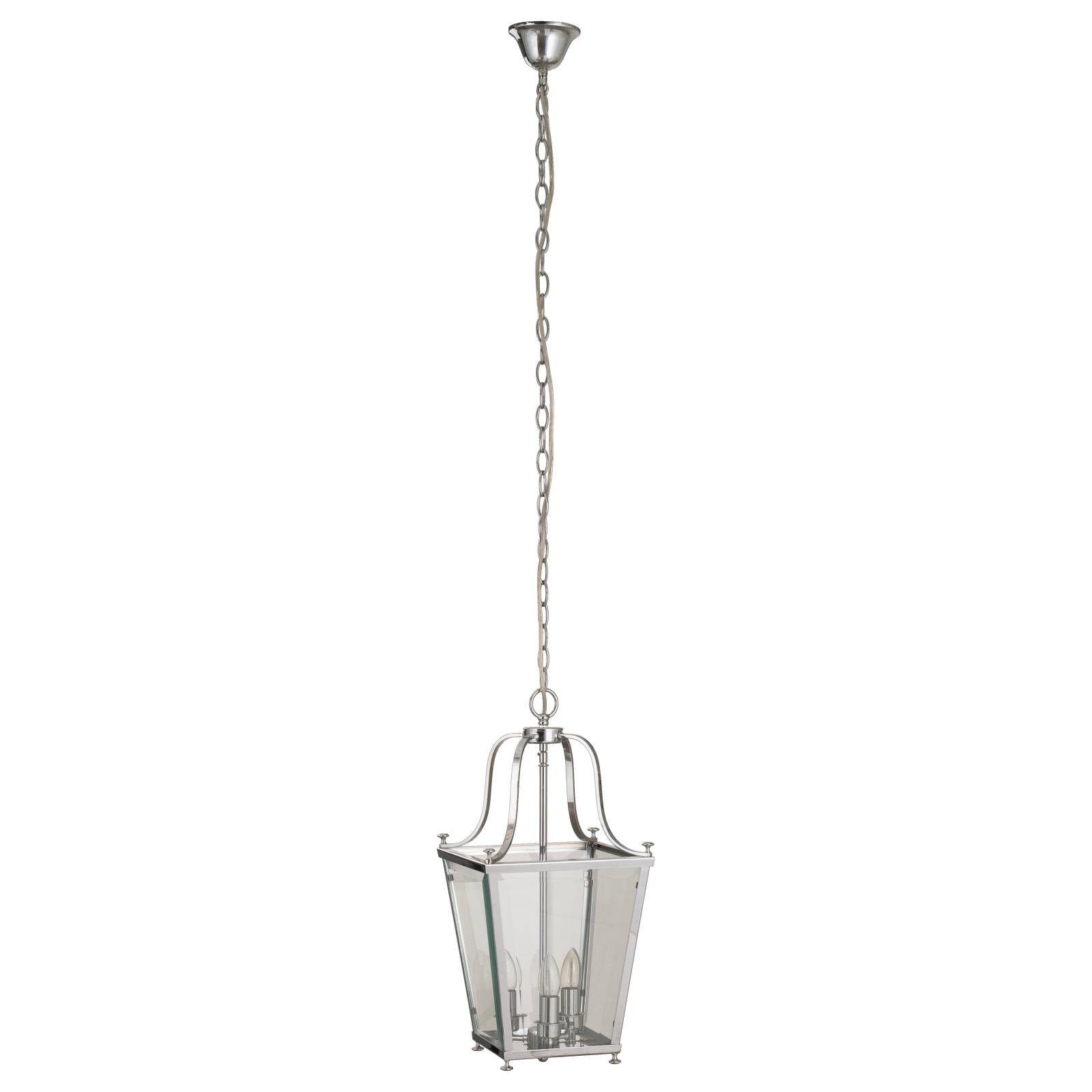 Montana Small 3 Light Lantern, Chrome