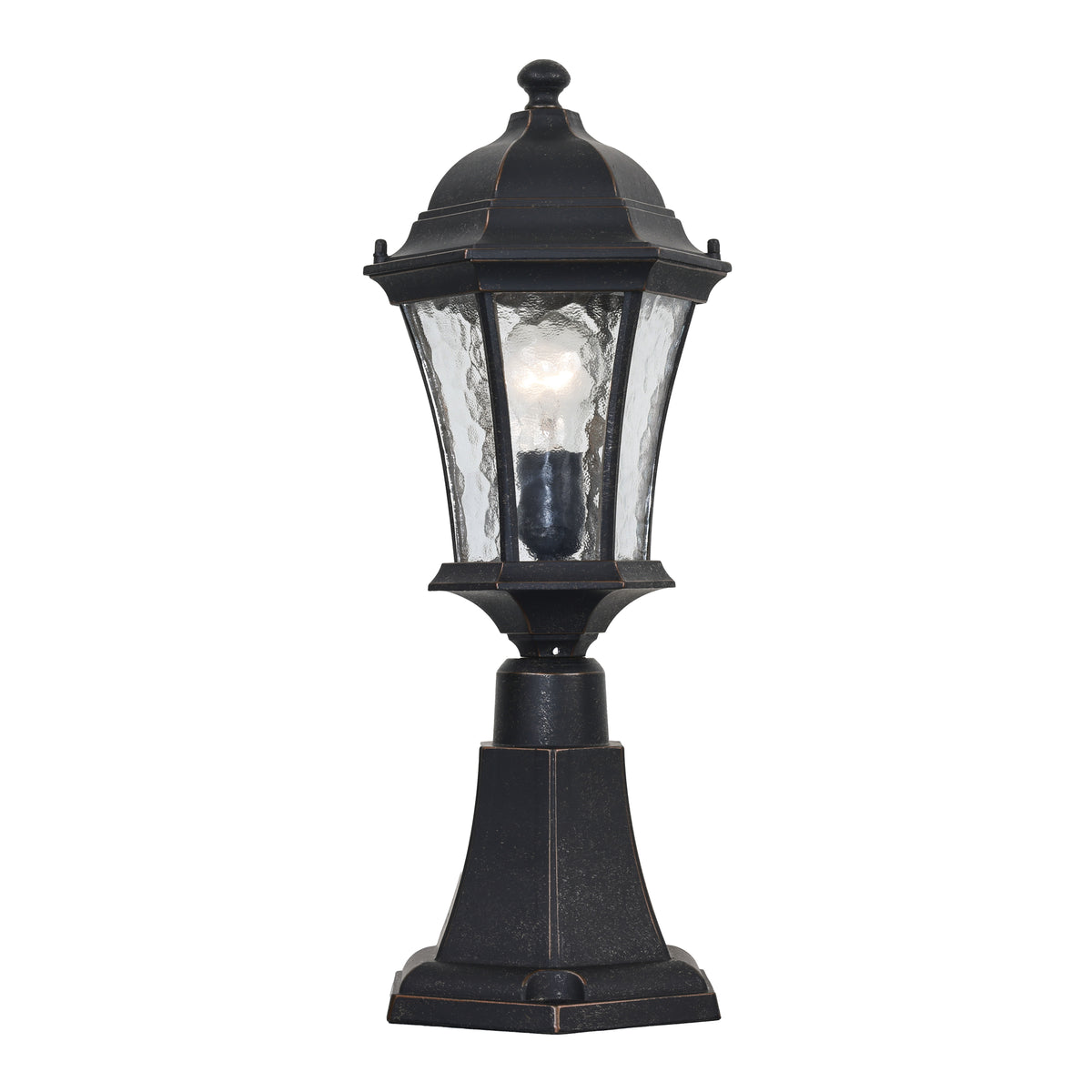 Strand Small Outdoor Pillar Mount, Antique Bronze