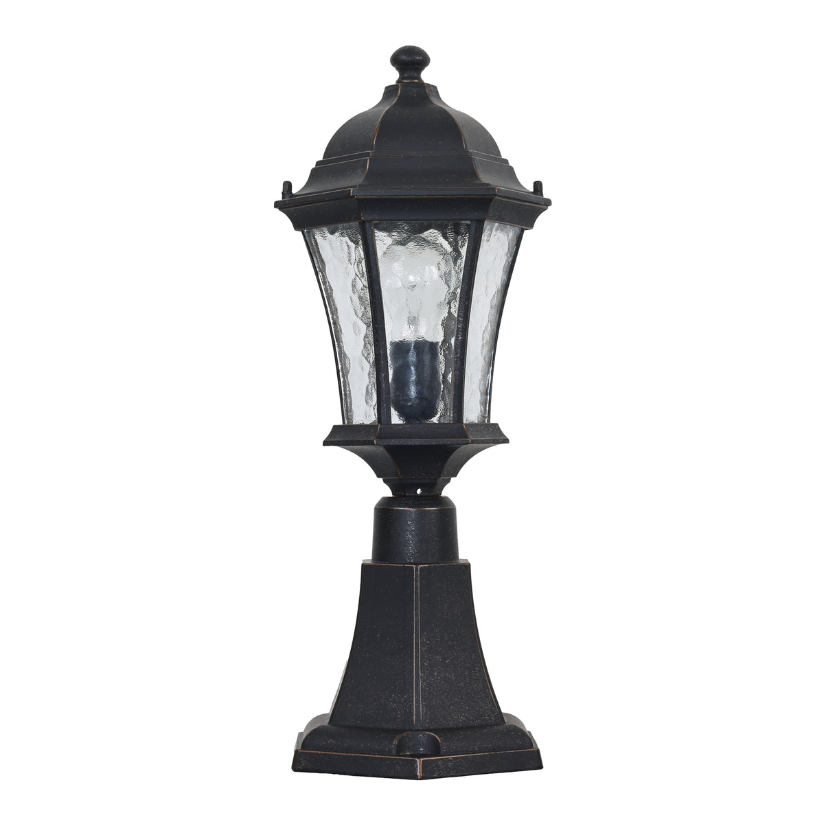 Strand Small Outdoor Pillar Mount, Antique Bronze