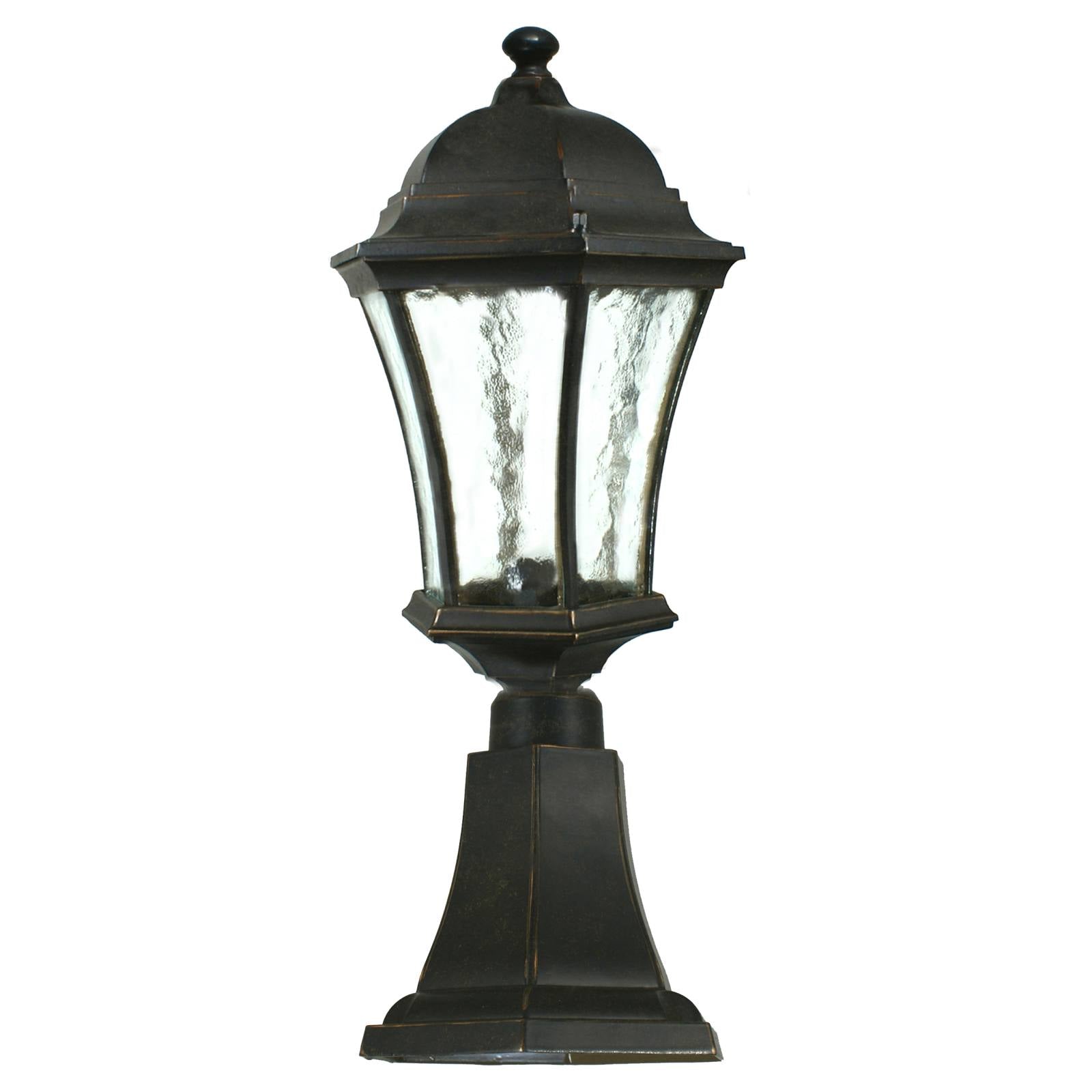 Strand Small Outdoor Pillar Mount, Antique Bronze